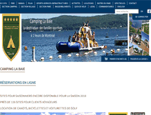 Tablet Screenshot of campinglabaie.com